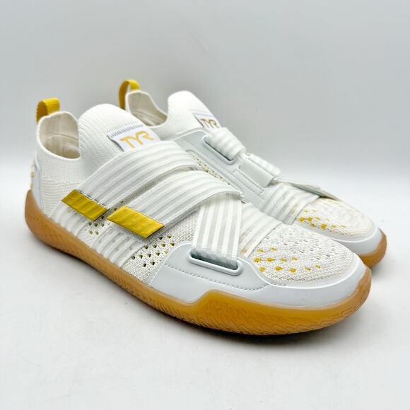 TYR Mens Dz Bf Stabstrap Running Sneakers US 8 White Gold Athletic NIB main image 12